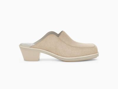 UGG Eckhaus Latta Block Cowboy Mule High Heels for Womens - Grey India